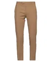 Pt Torino Man Pants Camel Size 38 Virgin Wool, Mohair Wool In Beige