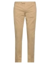 Pt Torino Man Pants Camel Size 40 Cotton, Elastane In Beige