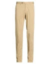 Pt Torino Man Pants Camel Size 40 Cotton, Elastane In Neutral
