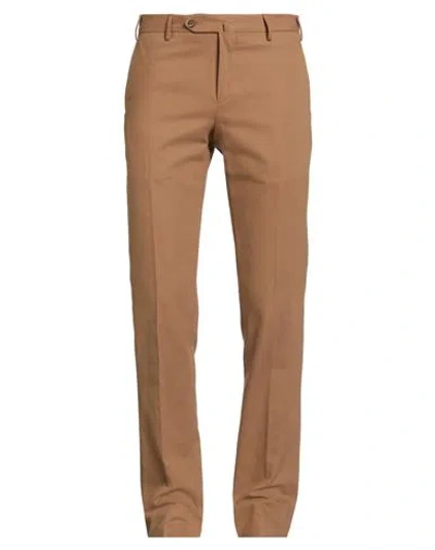 Pt Torino Man Pants Camel Size 40 Cotton In Brown