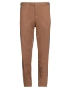 Pt Torino Man Pants Camel Size 44 Cotton, Modal, Elastane In Beige