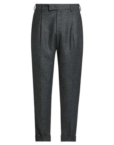 Pt Torino Man Pants Charcoal Size 36 Virgin Wool, Cashmere In Gray
