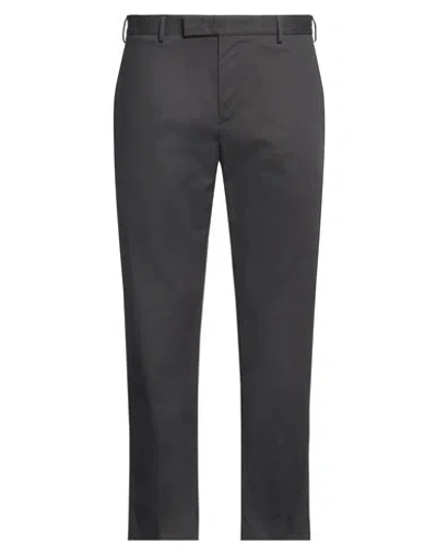 Pt Torino Man Pants Charcoal Size 38 Virgin Wool, Elastane In Grey