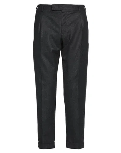 Pt Torino Man Pants Charcoal Size 38 Virgin Wool, Elastane In Grey