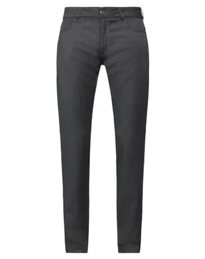 Pt Torino Man Pants Charcoal Size 40 Virgin Wool, Lyocell, Elastane In Grey