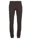 Pt Torino Man Pants Chocolate Brown Size 38 Polyamide, Elastane