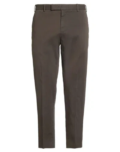 Pt Torino Man Pants Chocolate Brown Size 40 Cotton, Elastane