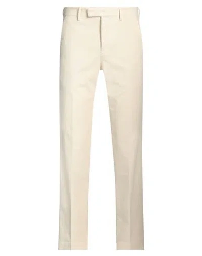 Pt Torino Man Pants Cream Size 28 Cotton, Elastane In Neutral