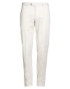 Pt Torino Man Pants Cream Size 36 Cotton In White