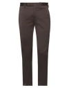 Pt Torino Man Pants Dark Brown Size 30 Cotton, Elastane
