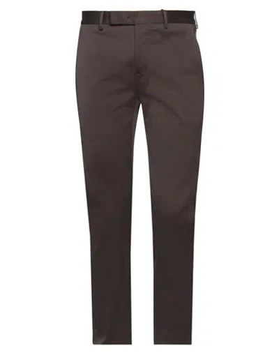 Pt Torino Man Pants Dark Brown Size 30 Cotton, Elastane In Brown