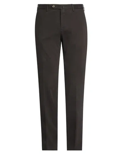 Pt Torino Man Pants Dark Brown Size 30 Modal, Cotton, Elastane