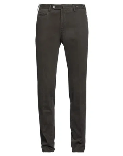 Pt Torino Man Pants Dark Brown Size 36 Cotton, Elastane