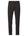 Pt Torino Man Pants Dark Brown Size 38 Virgin Wool, Elastane