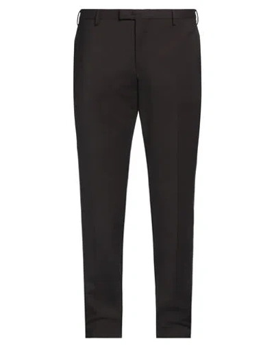 PT TORINO PT TORINO MAN PANTS DARK BROWN SIZE 40 VIRGIN WOOL, ELASTANE