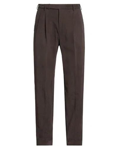 Pt Torino Man Pants Dark Brown Size 42 Cotton