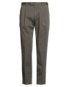 Pt Torino Man Pants Dark Brown Size 44 Cotton, Silk, Elastane