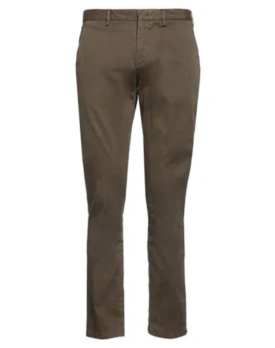 Pt Torino Man Pants Dark Green Size 34 Cotton, Elastane