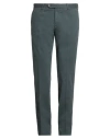 Pt Torino Man Pants Dark Green Size 34 Cotton, Elastane