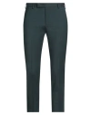 Pt Torino Man Pants Dark Green Size 34 Virgin Wool, Elastane