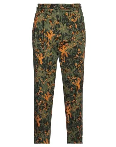 Pt Torino Man Pants Dark Green Size 38 Cotton