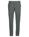 Pt Torino Man Pants Military Green Size 40 Cotton, Elastane In Green