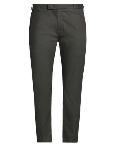 Pt Torino Man Pants Dark Green Size 38 Cotton, Polyamide, Elastane