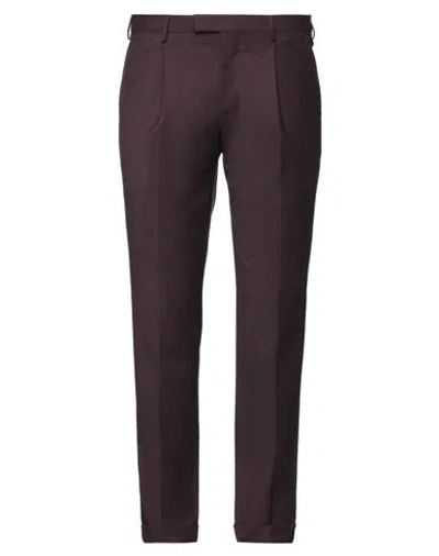 PT TORINO PT TORINO MAN PANTS PLUM SIZE 40 VIRGIN WOOL, ELASTANE