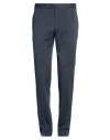 Pt Torino Man Pants Deep Teal Size 36 Cotton, Silk, Elastane In Blue