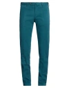 Pt Torino Man Pants Deep Teal Size 38 Cotton, Elastane In Green