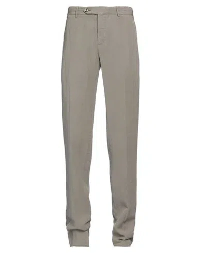 Pt Torino Man Pants Dove Grey Size 32 Lyocell, Linen, Cotton In Grey