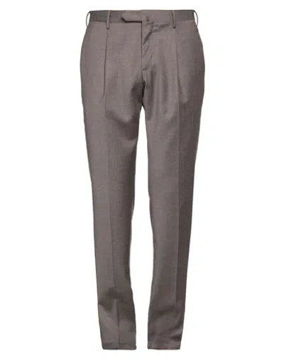 Pt Torino Man Pants Dove Grey Size 36 Virgin Wool, Elastane In Gray