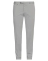 Pt Torino Light Grey Pressed-crease Tailored Trousers In Gray