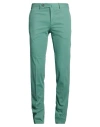 Pt Torino Man Pants Emerald Green Size 34 Cotton, Elastane