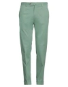 Pt Torino Man Pants Green Size 36 Cotton, Polyamide, Elastane In Green