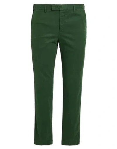 Pt Torino Man Pants Green Size 40 Modal, Cotton, Elastane In Green
