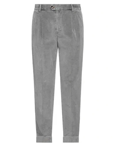 Pt Torino Man Pants Grey Size 28 Cotton, Lyocell, Elastane In Gray