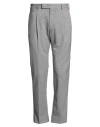 Pt Torino Man Pants Light Grey Size 38 Super 130s Wool In Multi