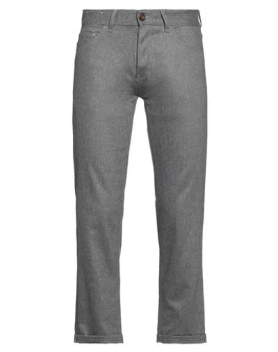 Pt Torino Man Pants Grey Size 32 Virgin Wool, Elastane In Gray