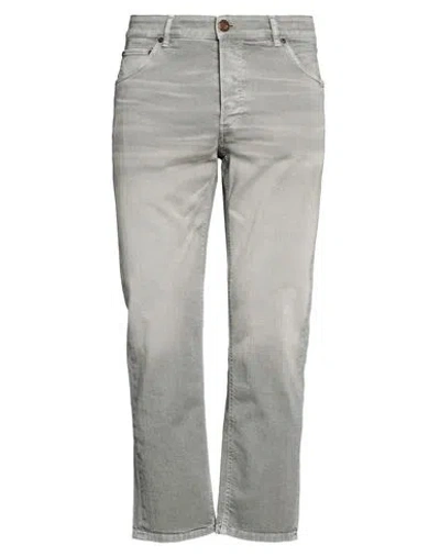 Pt Torino Man Pants Grey Size 34 Cotton, Elastane In Blue