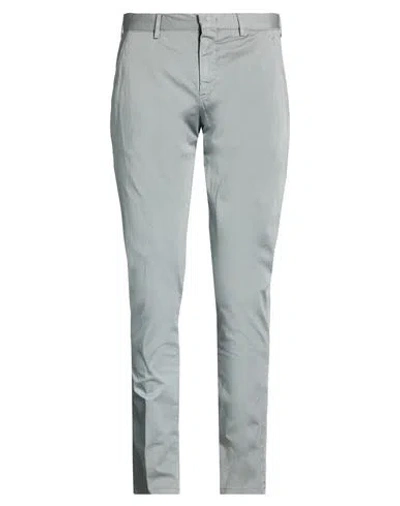 Pt Torino Man Pants Grey Size 34 Cotton, Elastane In Blue