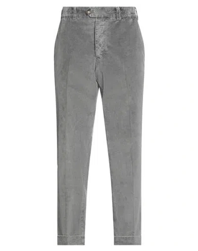 Pt Torino Man Pants Grey Size 35 Cotton, Lyocell, Elastane