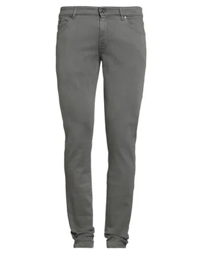 Pt Torino Man Pants Grey Size 35 Lyocell, Cotton, Polyester, Elastane In Gray