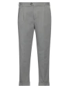 Pt Torino Man Pants Grey Size 36 Cotton, Elastane In Gray