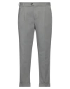 Pt Torino Man Pants Grey Size 36 Cotton, Elastane