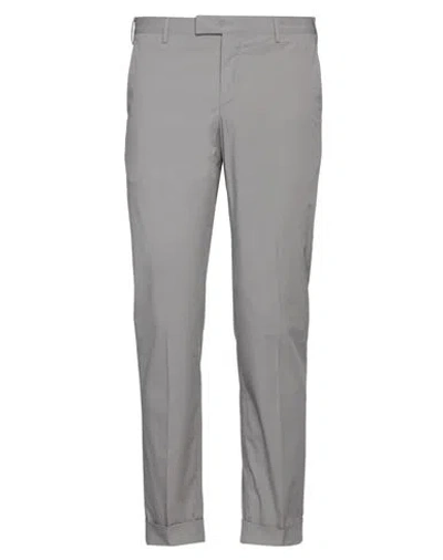 Pt Torino Man Pants Grey Size 38 Cotton, Elastane