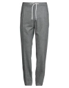 Pt Torino Man Pants Grey Size 38 Virgin Wool, Cashmere, Elastane In Gray
