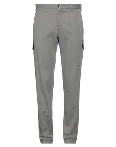 Pt Torino Man Pants Grey Size 40 Modal, Cotton, Elastane In Gray