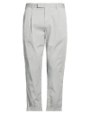 Pt Torino Man Pants Grey Size 42 Cotton, Elastane In Gray