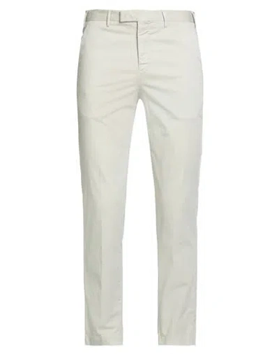 Pt Torino Man Pants Ivory Size 32 Cotton, Elastane In Neutral